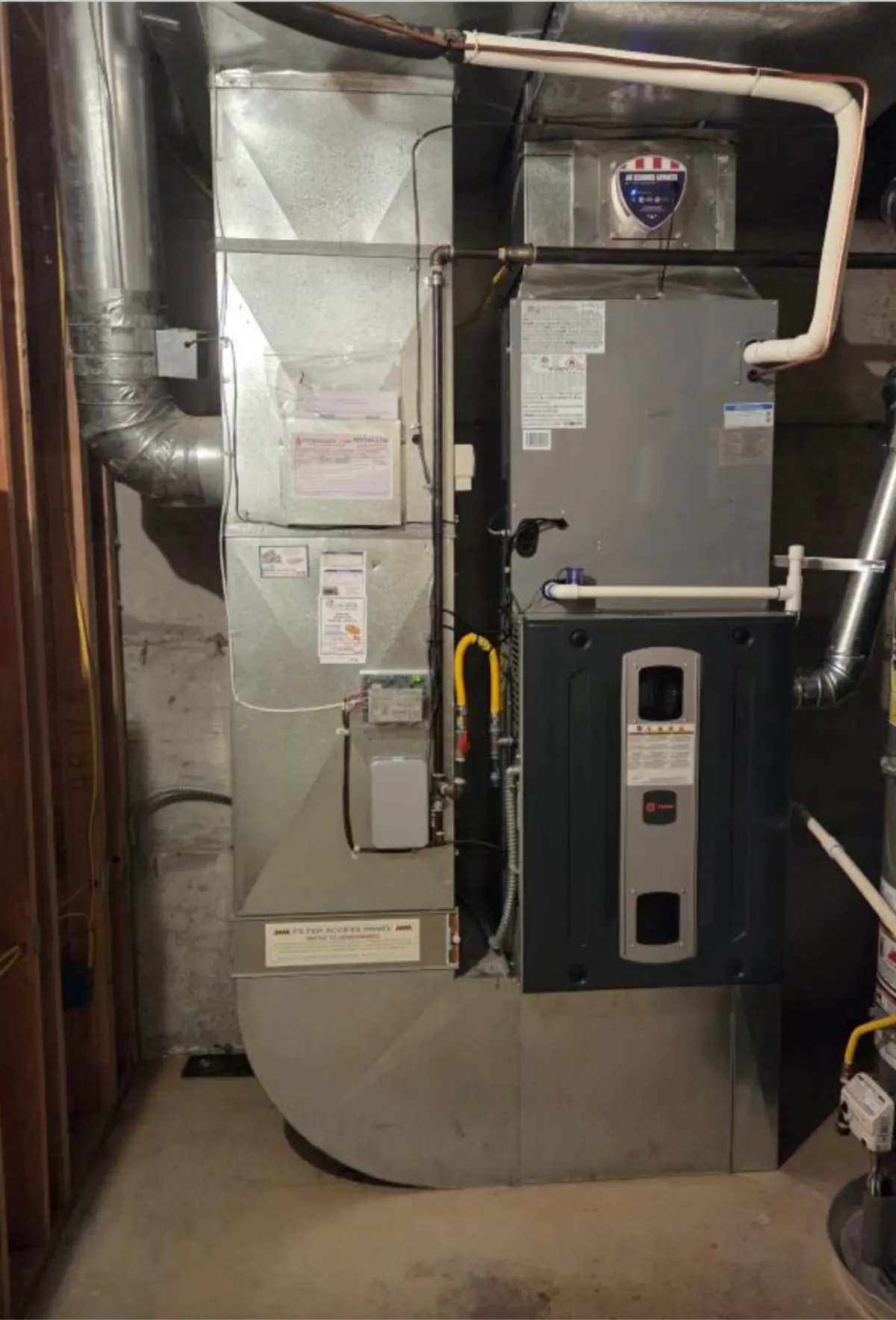 New Trane two-stage gas furnace and matched coil