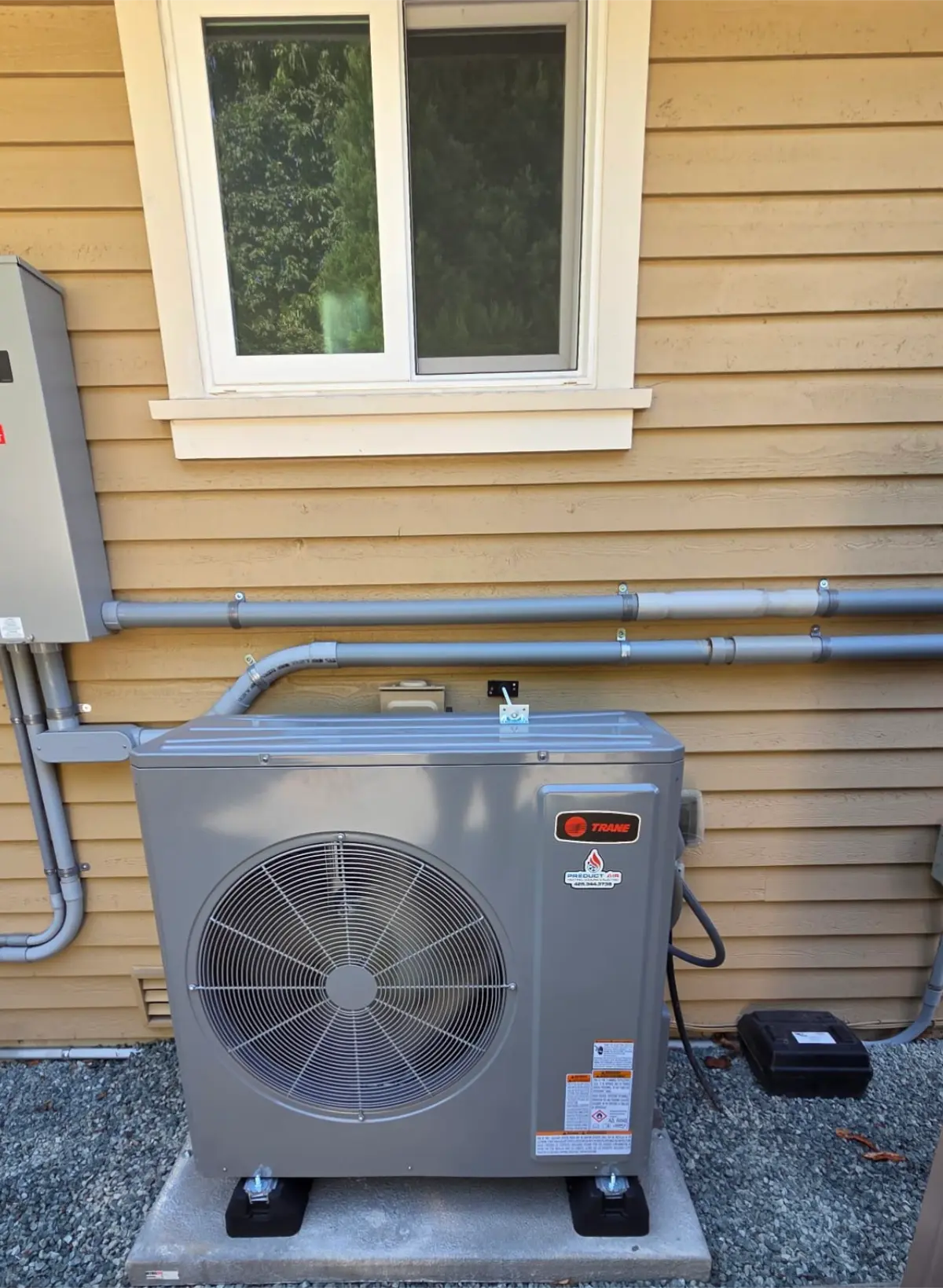 Nameplate of the failed Lennox 13HPD-042 heat pump