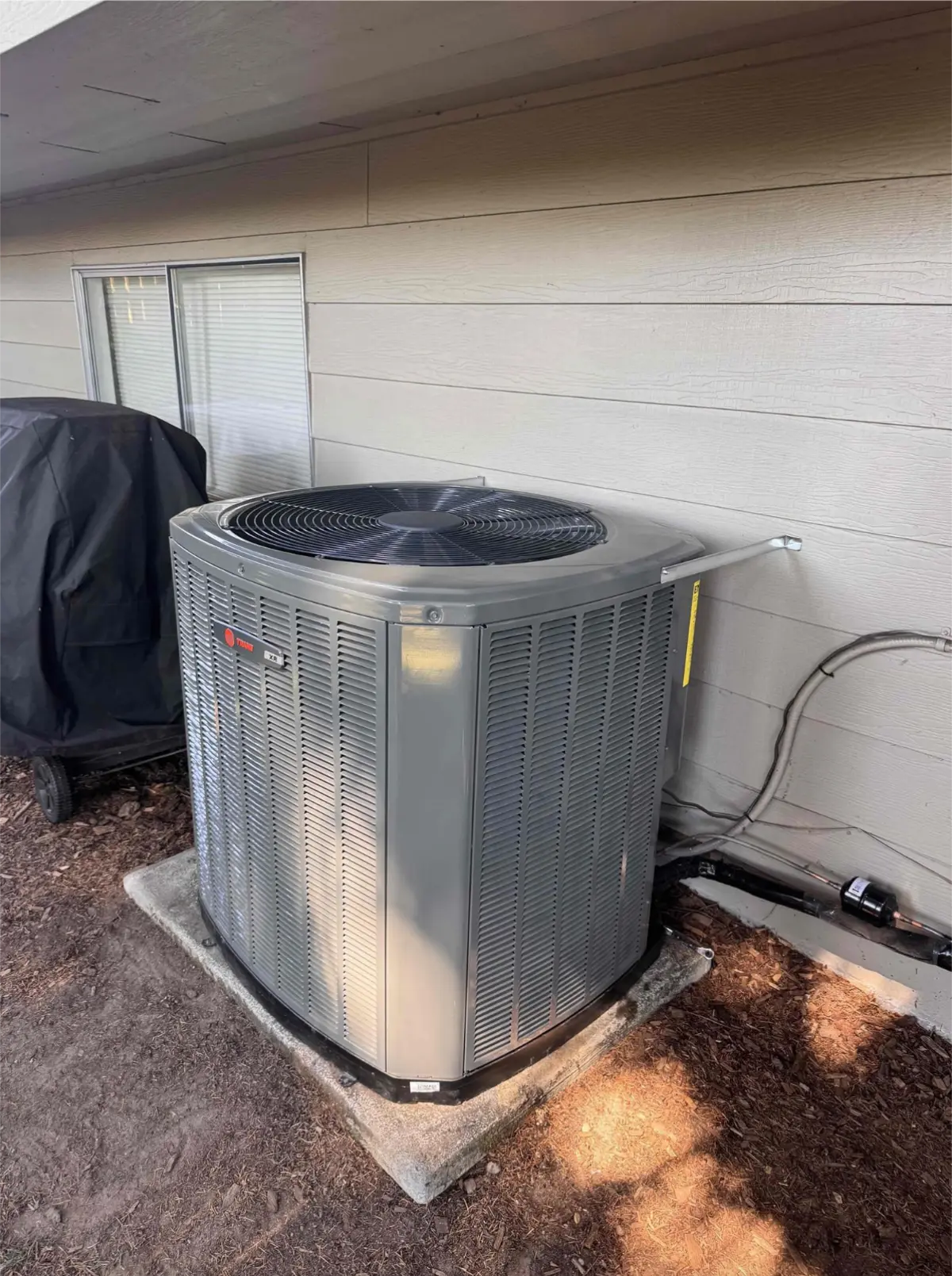 Trane XR outdoor AC unit at a Bothell, WA home